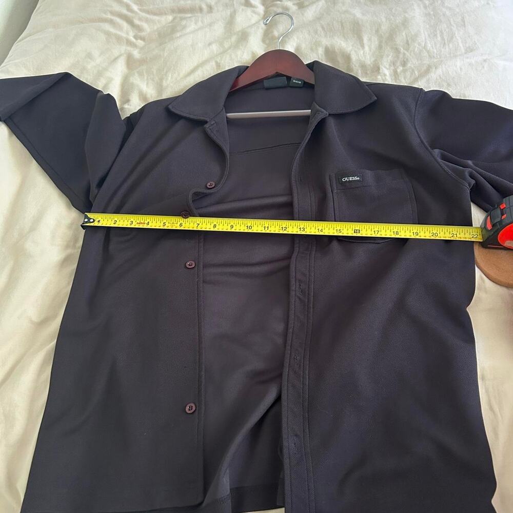 Black Guess Polyester Button Up - image 6